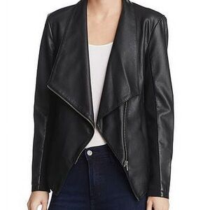 BB Dakota BLACK Women's Gabrielle Faux Leather Asymmetrical
Jacket